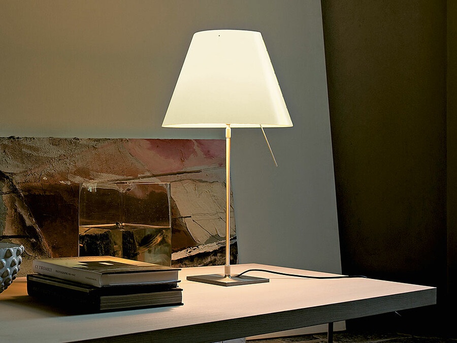 Lampe de table Costanza Luceplan, Designer Paolo Rizzatto, 76-110xFuß 18xFuß 18 cm