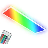 Briloner Briloner, Wandleuchte + Deckenleuchte, RGB/W-LED Panel mit Backlight, weiß, 1xLED/22W (3000 lm)