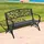 Outsunny Gartenbank 127 x 60 x 85 cm schwarz