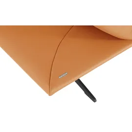 KOINOR Eckcouch Leder 2-Sitzer Orange