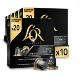 L'OR Espresso Kaffeekapseln Onyx | Intensität 12 | 200 kompatible Kapseln Nespresso (R)* - Amazon Exclusive