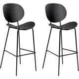 Beliani Barhocker Shonto onesize Schwarz