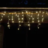 FHS International LED Lichterkette Eisregen 12 m Weiß