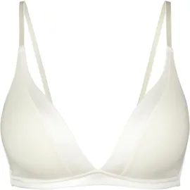 CALIDA Cate Triangel-BH, bügellos, Satinblende, für Damen, 911 ALABAST, 80C