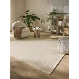 benuta Rocco Wollteppich 200 x 300 cm Weiß