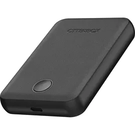 Otterbox Wireless Power Bank für MagSafe, Schlanker externer Akku mit USB-C-auf-USB-C-Kabel Ausgangsleistung, Status LED, 5000 mAh Robustes Design für iPhone, Schwarz