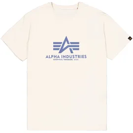 Alpha Industries Basic T-Shirt Vint. White/Night Purple L