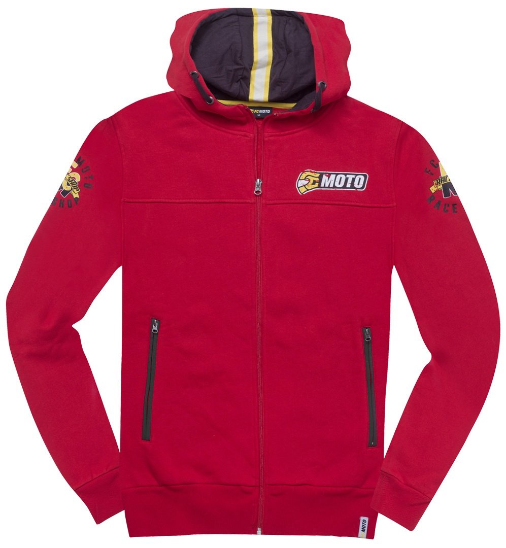 FC-Moto Effortless Zip-hoodie, rood, S