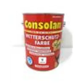 Consolan Wetterschutz-Farbe 2,5 l weiß seidenglänzend