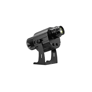 LED GOBO Logo Projektor Tischprojektor Rotor Zoom Manuelle Fernbedienung Custom GOBO Company Company Shop Advertising Signs (Schwarz, 55W)
