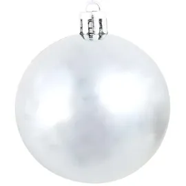 vidaXL 100-tlg. Weihnachtskugel-Set 3/4/6 cm Weiß/Grau