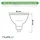 Lumiled GU5.3 LED Lampen Leuchtmittel 10 Stück Set, MR16 6W 50W 3000K Warmweiß 580 Lumen 120° Abstrahlwinkel Spots