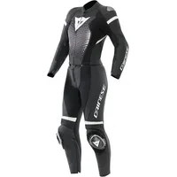 Dainese Fulminea Damen 2-Teiler Motorrad Lederkombi, schwarz/weiß, 40