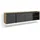 SKRAUT HOME Lowboard 207x50 cm Schwarz Eiche Holzwerkstoff
