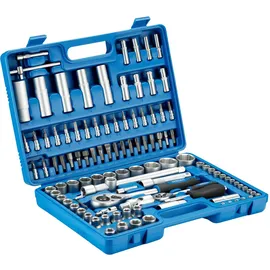 Wiltec 108-teiliger Steckschlüsselsatz 1/2" (12,5 mm) / 1/4" (6,3 mm)