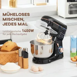 Homcom Knetmaschine 5,5L Schwarz