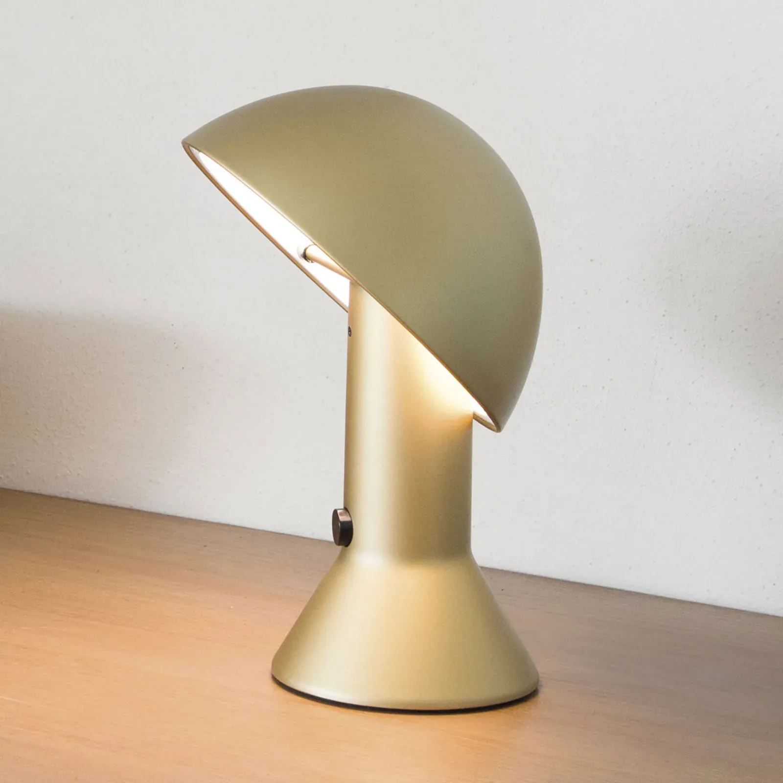 Tischleuchte Martinelli Luce, Elmetto, Gold / Messing, für Wohnzimmer, Kunststoff, Design - 28