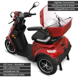 Rolektro E-Trike 25 V.2 1000 Watt 25 km/h rot