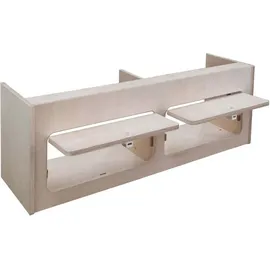 MonsterShop Hängeschrank Birkensperrholz 100 cm x 35 cm x 35 cm bronze