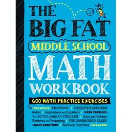 Workman Publishing The Big Fat Middle School Math Workbook