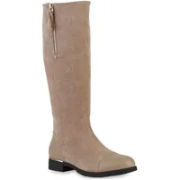 VAN HILL Damen Klassische Stiefel in Khaki