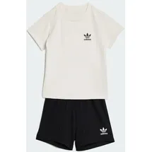 adidas REGULAR WIDE RIB SET Shorty T-Shirt und Shorts Schwarz 68