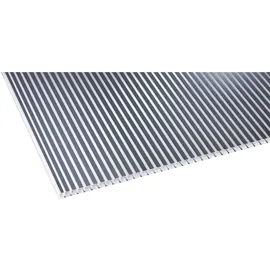 Gutta Hohlkammerplatte Zebra Anthrazit 4000 mm x 980 mm x 16 mm Polycarbonat