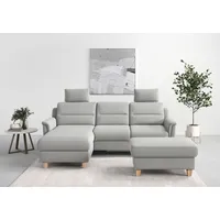 sit&more Ecksofa »Farö L-Form« inklusive Federkern, wahlweise mit Bettfunktion und Bettkasten