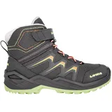 Lowa Maddox Warm GTX Mid Kinder Graphit/Mint 33