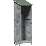 vidaXL Gartenhaus 0,60 x 0,56 m Grau