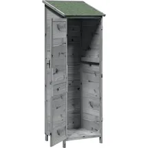 vidaXL Gartenhaus 0,60 x 0,56 m Grau