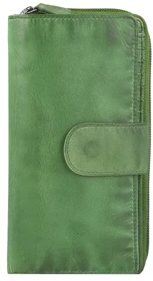 Jack Kinsky Nelson Geldbörse RFID Leder 18,5 cm  grün
