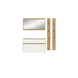 Möbel Boss Drive Garderobenkombination 192x32x172 cm weiß