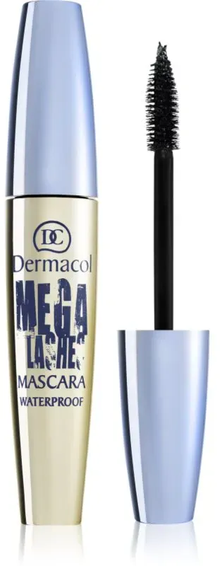 Dermacol Mega Lashes Waterproof Wasserfester Mascara für mehr Volumen Farbton Black 12.5 ml