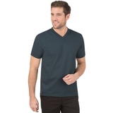 Trigema T-Shirt »TRIGEMA V-Shirt DELUXE Baumwolle«, (1 tlg.), grau