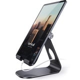 Lamicall Tablet Ständer Verstellbar, Tablet Halterung - Universal Halter, Halterung, Dock für 2024 iPad Pro 9.7, 10.5, 11, 12.9, iPad Air Mini 6 5 4 3 2, Samsung Tab, Tablet mit 4.7-13 Zoll - Schwarz