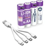 Ansmann Mignon AA Li-Ion 2000mAh, 4er-Pack (1312-0036)