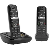 Festnetz-Telefon Gigaset AS690A Duo 2x Schnurlose Telefone Anrufbeantworter
