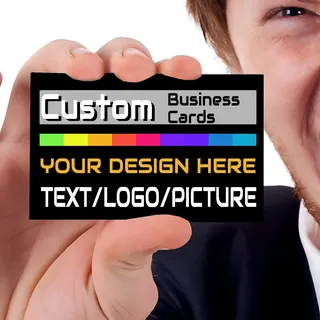 Visitenkarten personalisiert, individuelle Visitenkarten mit Logo/Text, doppelseitig bedruckte Visitenkarten, entwerfen Sie Ihre eigene Visitenkarte, professionelle Visitenkarte im klassischen Design