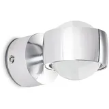 hofstein Arche »Arche« LED Außenwandlampe aus Metall/Glas in Anthrazit