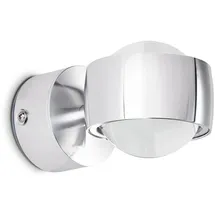 hofstein Arche »Arche« LED Außenwandlampe aus Metall/Glas in Anthrazit