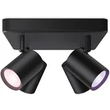 WIZ IMAGEO 4er Spots Deckenleuchte Tunable White&Color 1380lm Schwarz