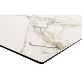 DeLife Edge 180-220 x 72 x 90 cm Keramik weiß-gold-grau