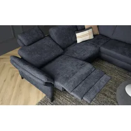 Max Schelling Eckcouch Flachgewebe 3-Sitzer Blau