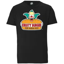 LOGOSHIRT T-Shirt "Simpsons - Krusty Burger", Jungen, Gr. 4XL, schwarz, 100% Baumwolle, bedruckt, normal, Rundhals, Shirts T-Shirt, mit lizenziertem Originaldesign