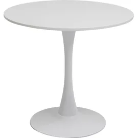 Kare Tisch Ø 80 cm weiß