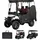Vevor Golfwagenabdeckung Sichtbar für 2-Sitzer-Golfwagen (die Meisten Golfcart von Club Car, Yamaha, EZGO & Honda), Regenabdeckung aus 600D-Oxford-Gewebe, mit PU-Beschichtung & Winddichtem Hakensystem