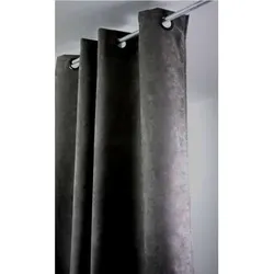 Linder  Vorhänge, Gardinen, Jalousien SUEDINE LOURDE  in Grau, 145x260 cm