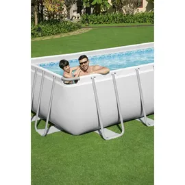 BESTWAY Power Steel Frame Pool Set 549 x 274 x 122 cm inkl. Filterpumpe