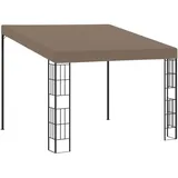 vidaXL Wand-Pavillon 3 x 3 m Taupe